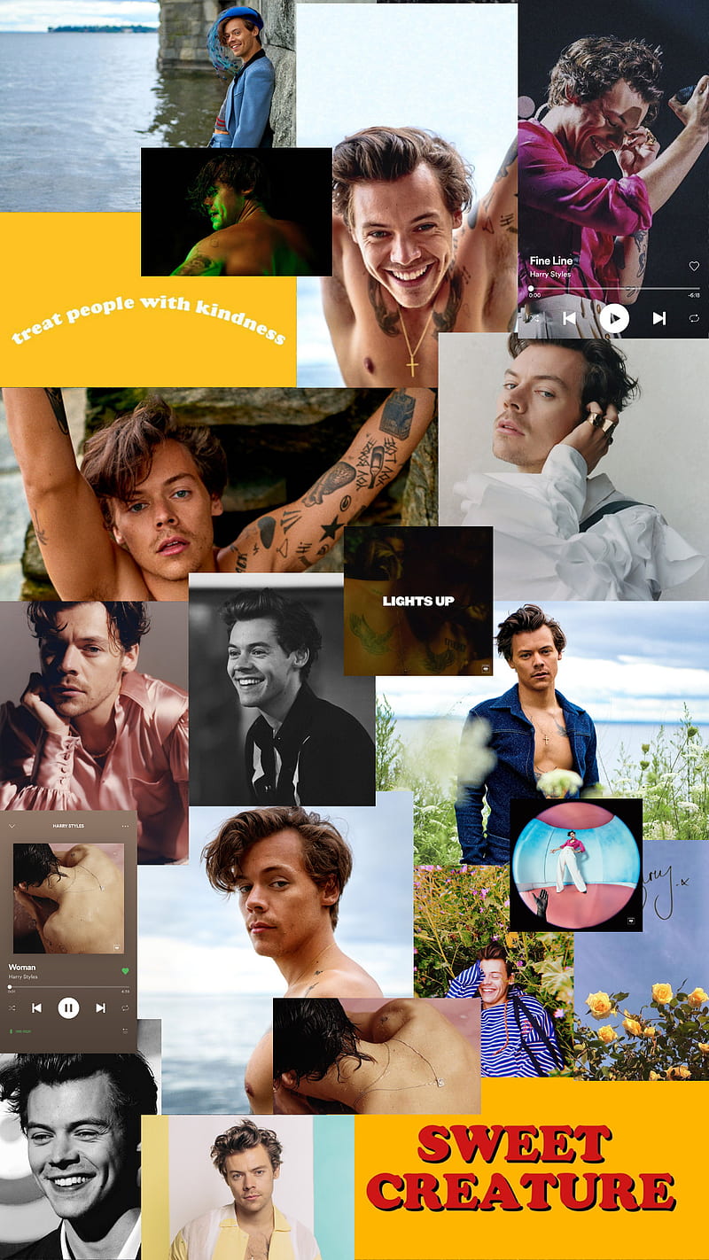 Harry styles collage, hottie, love him so much, HD phone wallpaper