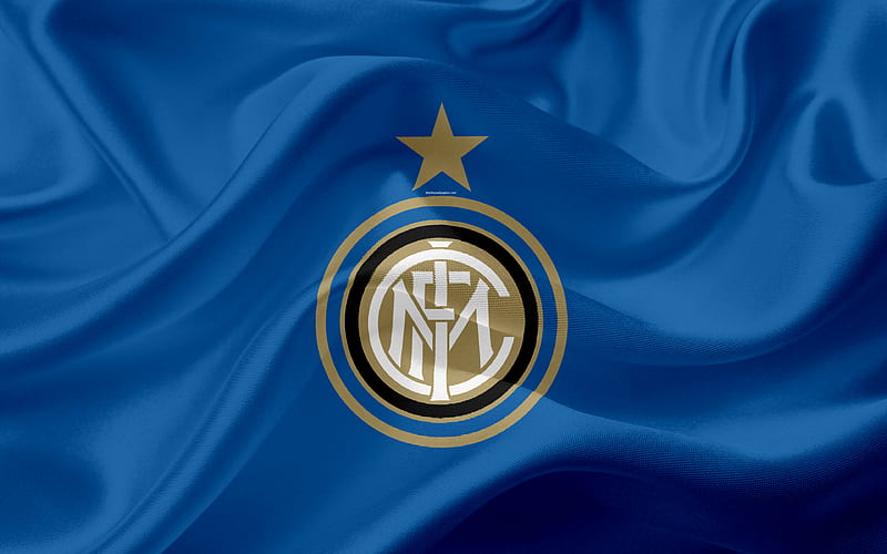 FC Internazionale, Inter Milan Italian football club, Serie A, Italy, football, blue silk, HD wallpaper