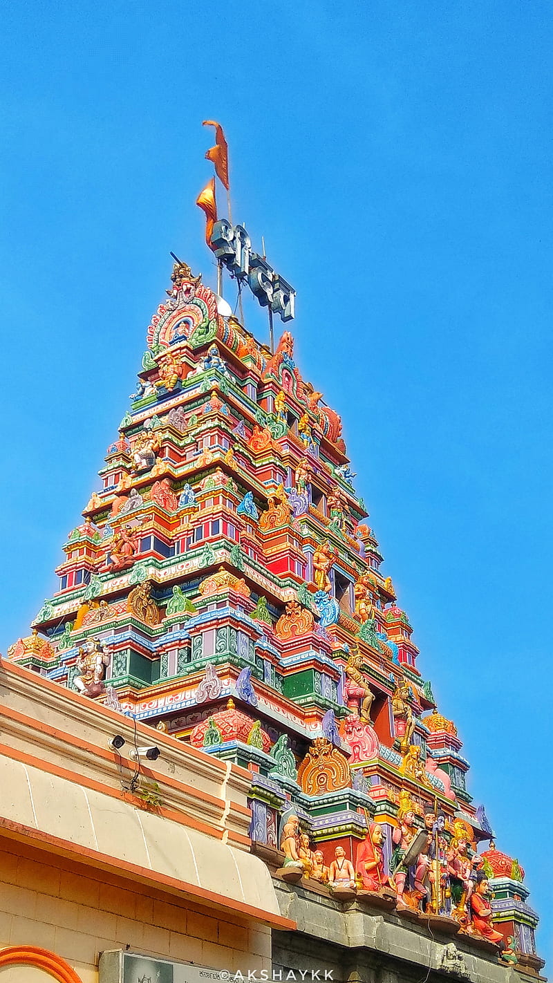 Temple, akshaykk, god, golden, india, spiritual, statue, tower, HD phone wallpaper