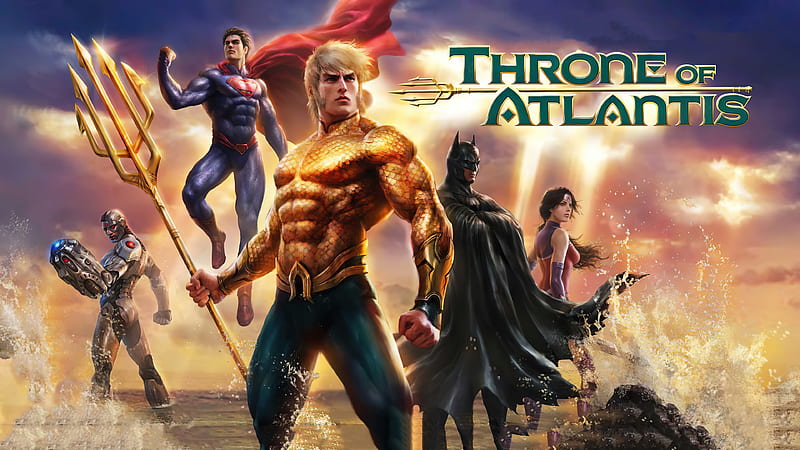 Justice League, Justice League: Throne of Atlantis, Aquaman, Superman, Batman, Cyborg (DC Comics), Wonder Woman, Arthur Curry, Diana Prince, HD wallpaper