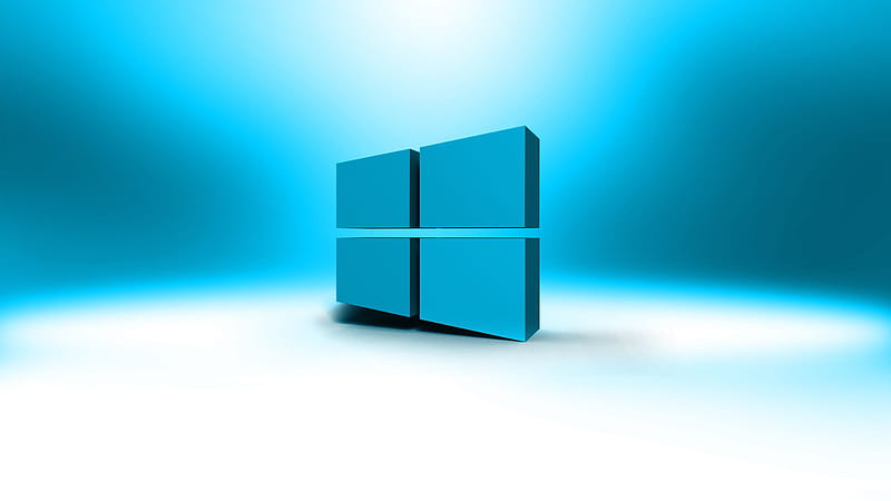 Windows 10 Logo Blue White Background Windows 10, HD wallpaper | Peakpx