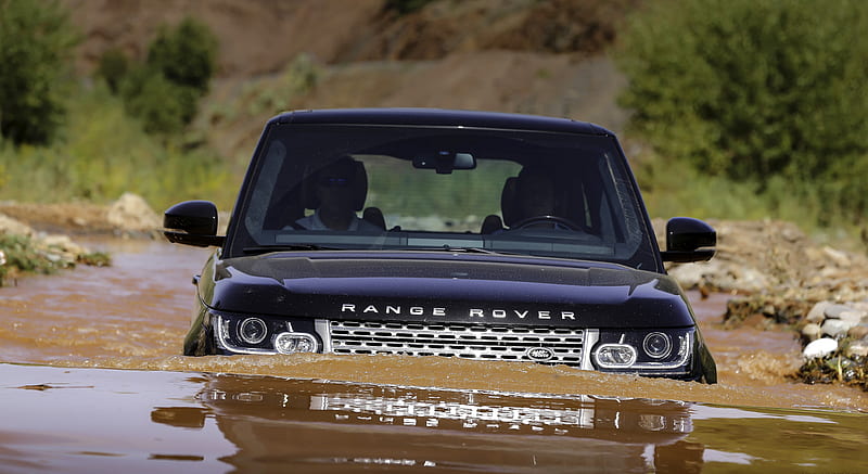 2013 Range Rover Off-Road in Water - Front, car, HD wallpaper | Peakpx