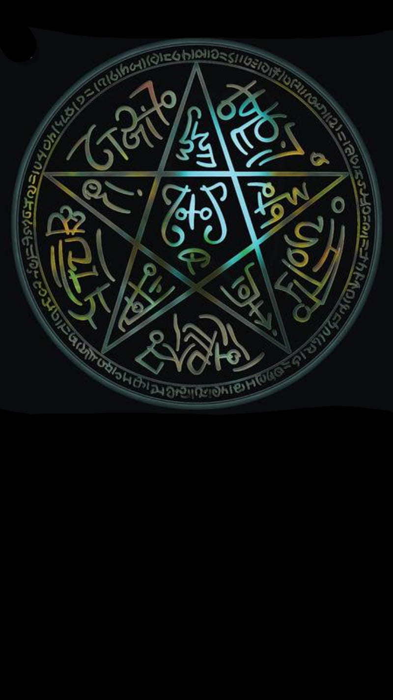 Pentagram, star, prayer, shield, HD phone wallpaper