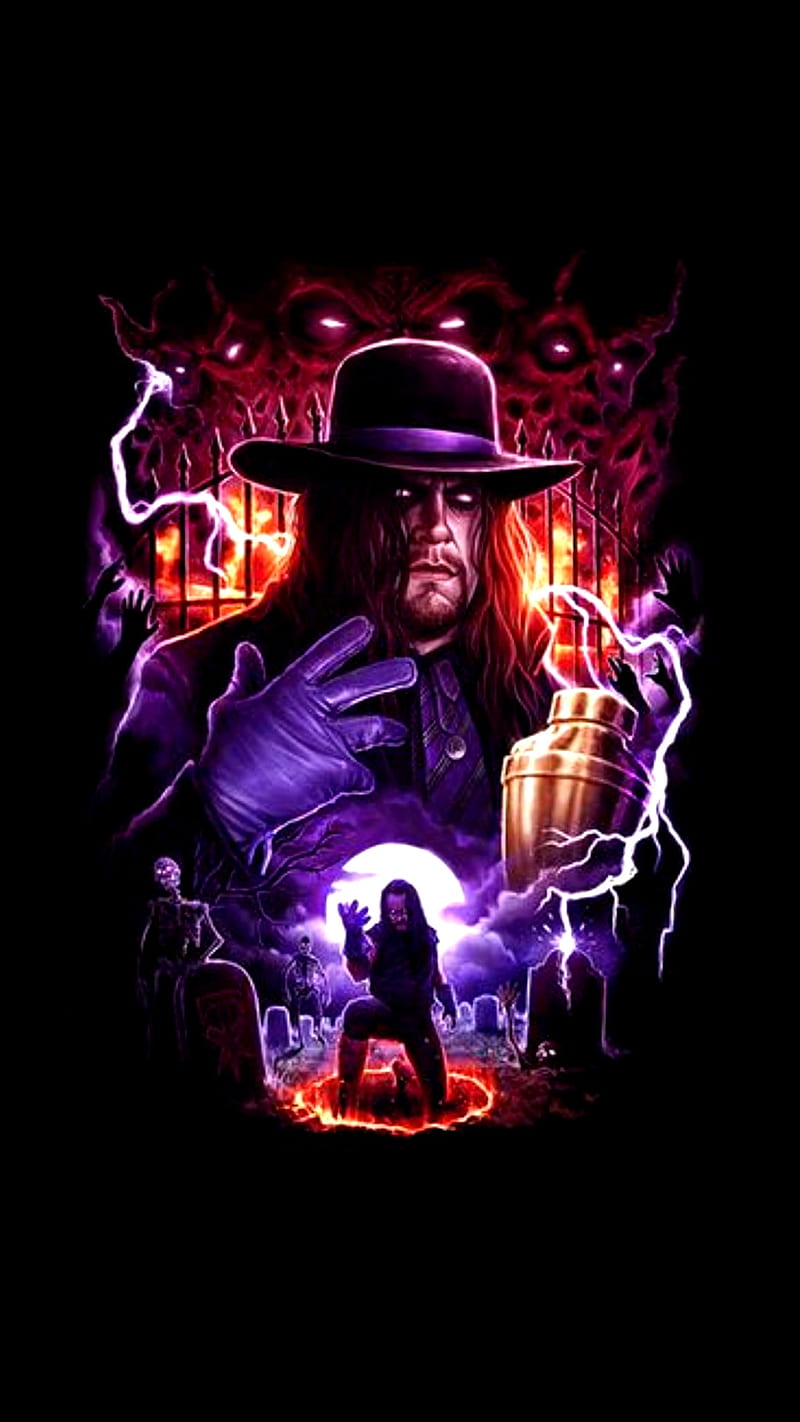 Undertaker, darkness, deadman, nxt, phenom, raw, smackdown, wwe, HD phone wallpaper