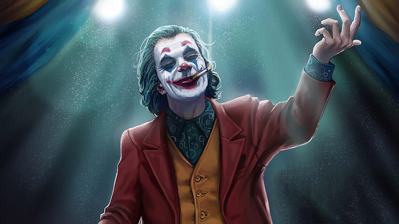 Joker Laughing, joker-movie, joker, superheroes, supervillain, artwork, HD wallpaper