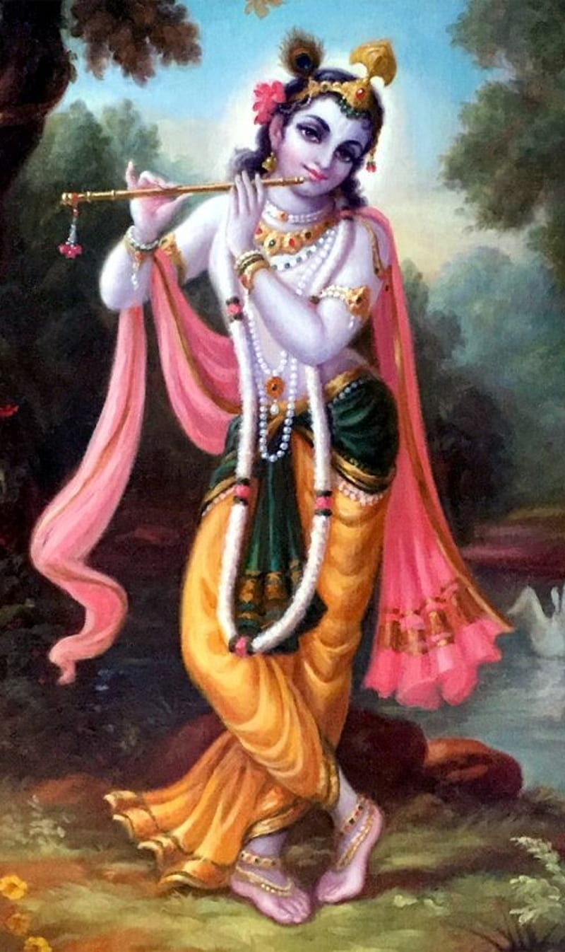 Sri Krishna, hindu, god, HD phone wallpaper