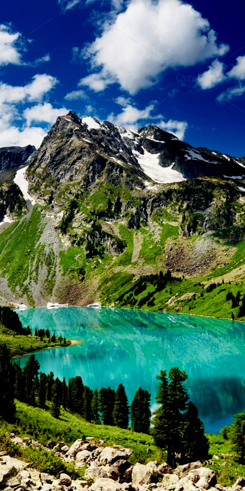 Abkhazia Views, caucasus, kavkaz, lake, landscapes, mountain, HD phone wallpaper