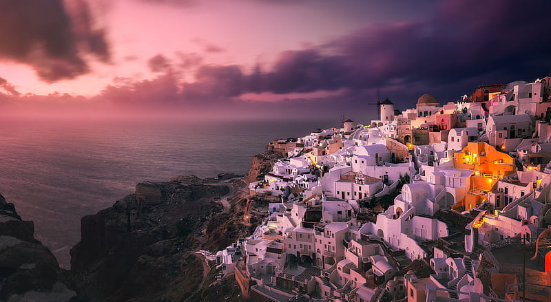 Santorini Island Greece, HD wallpaper