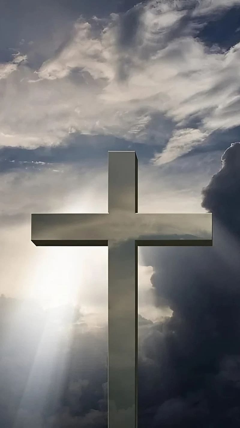 Christian Animated, Sunrays Background, jesus cross, HD phone wallpaper