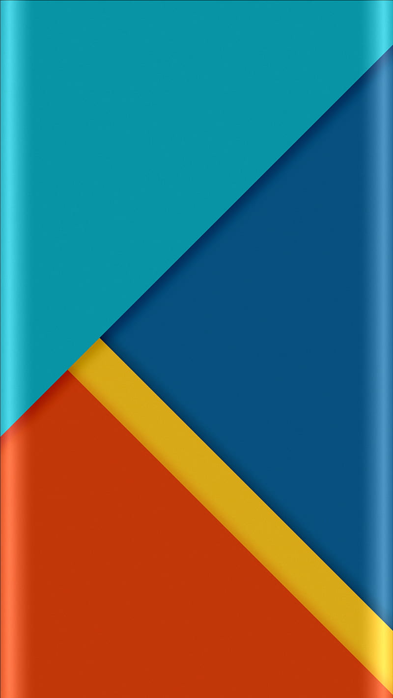 Abstract, blue, edge style, green, orange, s7, s8, HD phone wallpaper