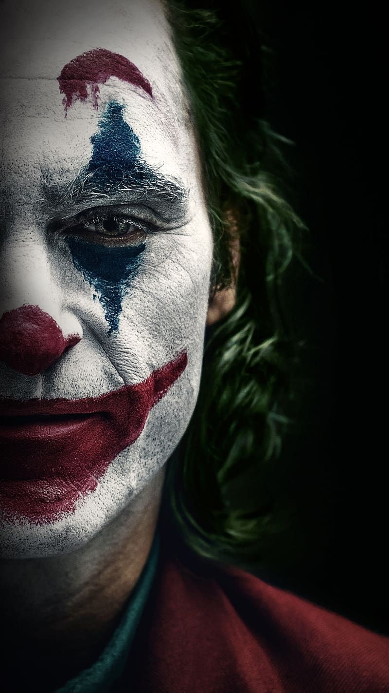 Joker Half Face, joker , half face, white, actor, smile, HD phone wallpaper
