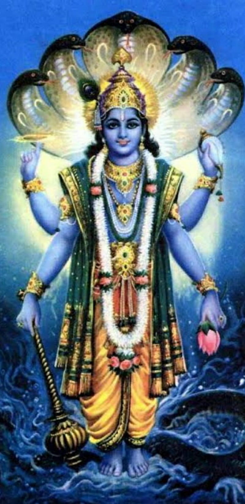 Lord Vishnu , god, god vishnu, iphone, lord, lord vishnu, samsung, snake, vishnu, HD phone wallpaper