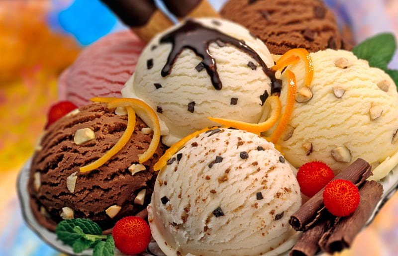 Ice Cream & Background Beautiful Best Available For Ice Cream, HD wallpaper