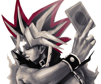 Atem, yami yugi, black, fire, HD wallpaper