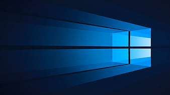 Flat Windows 10, Flat, Windows 10, Dark Blue, Blue, Windows, HD wallpaper