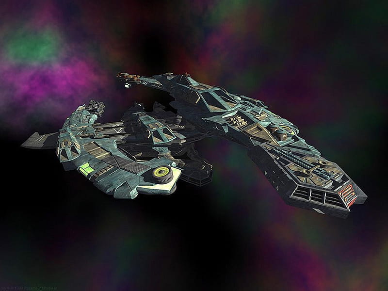 starship, ship, nebula, greens, blues, reds, blacks, HD wallpaper