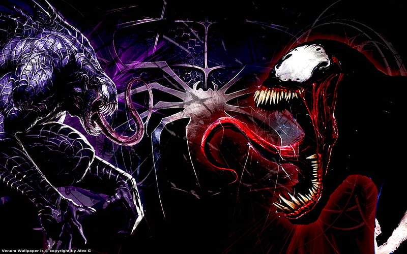 Venom, 3d, abstract, cg, HD wallpaper