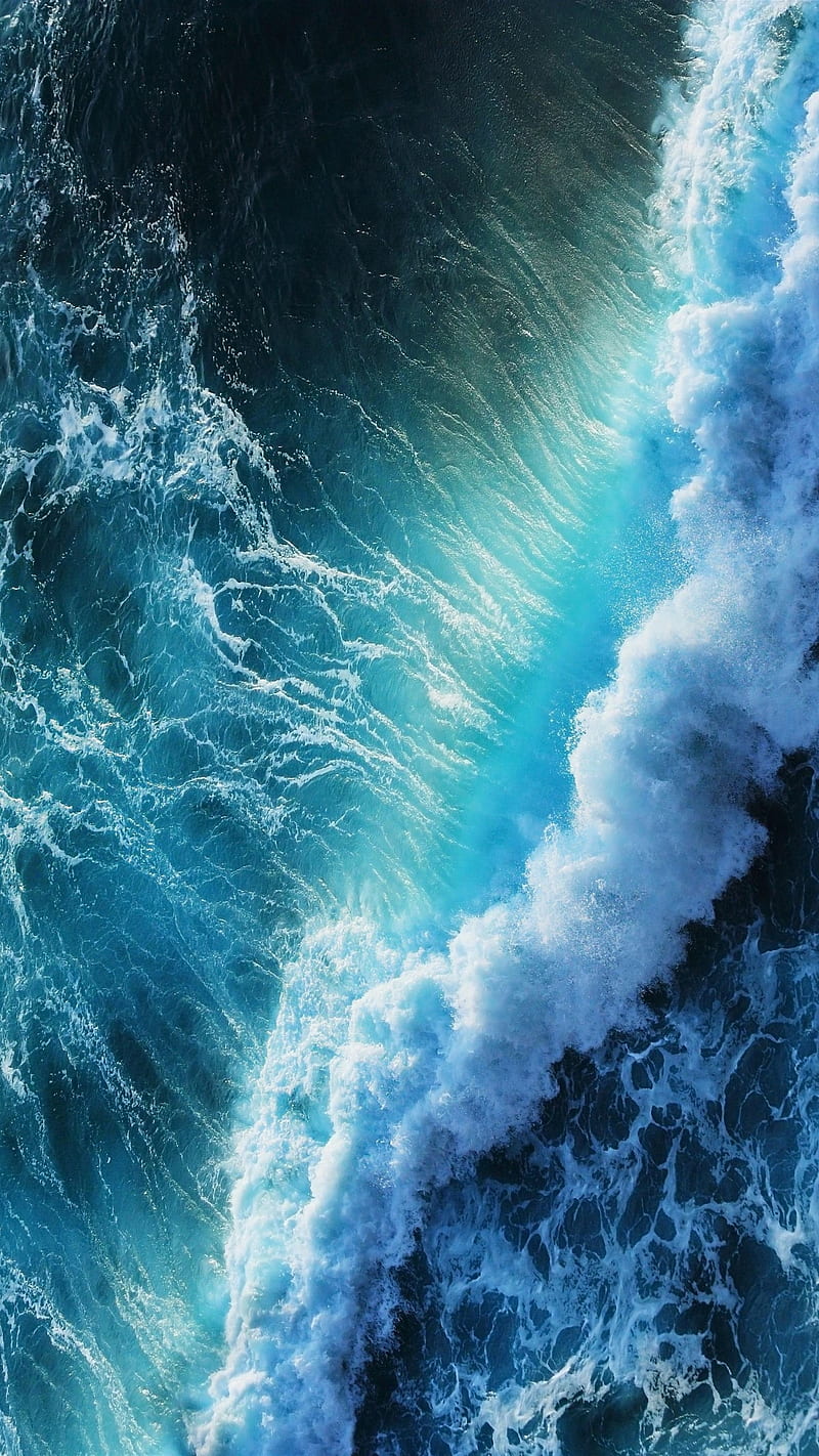 2K free download | Wave, blue, ocean, sea, HD phone wallpaper | Peakpx