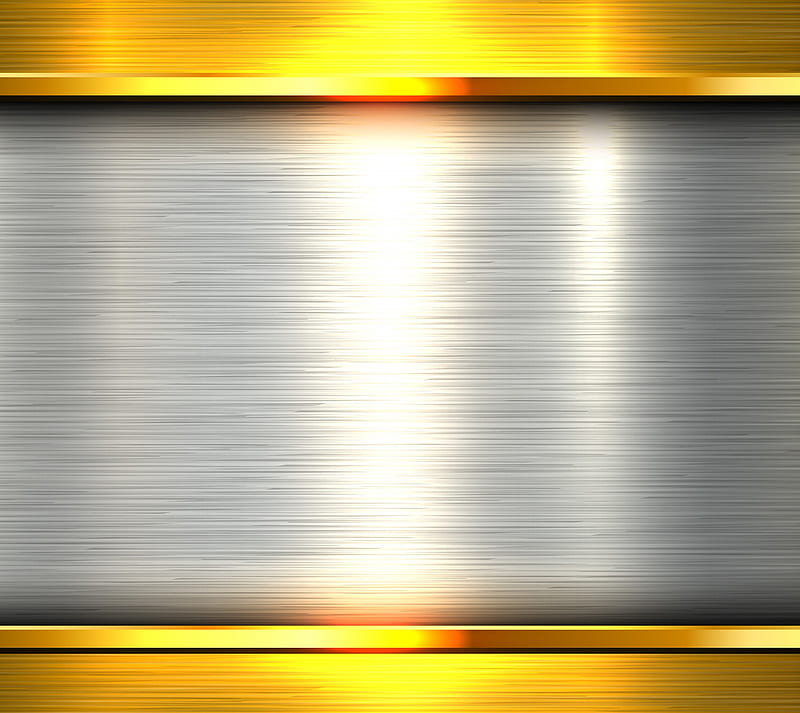 Gold Plate, metal, steel, HD wallpaper