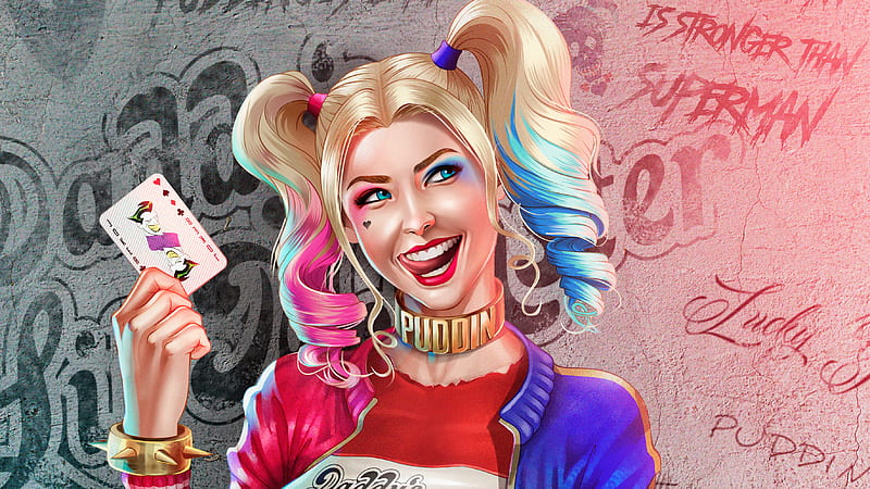 Harley Quinn Stronger Than Superman , harley-quinn, superheroes, digital-art, artist, artwork, HD wallpaper