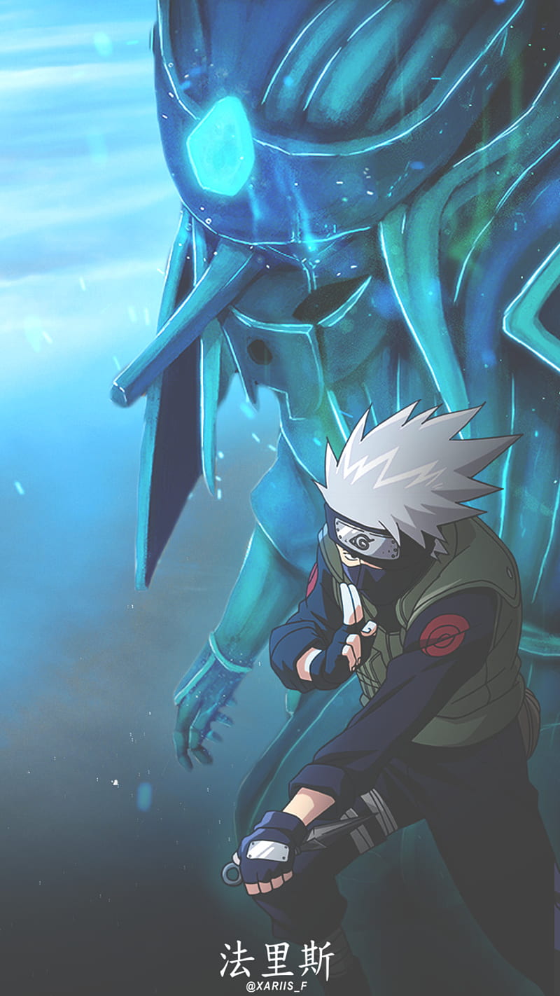 Kakashi x Susanoo, anime, itachi uchiha, kakashi edit, kakashi hatake, kakashi susanoo, manga, naruto shippuden, naruto uzumaki, sasuke, uchiha, HD phone wallpaper