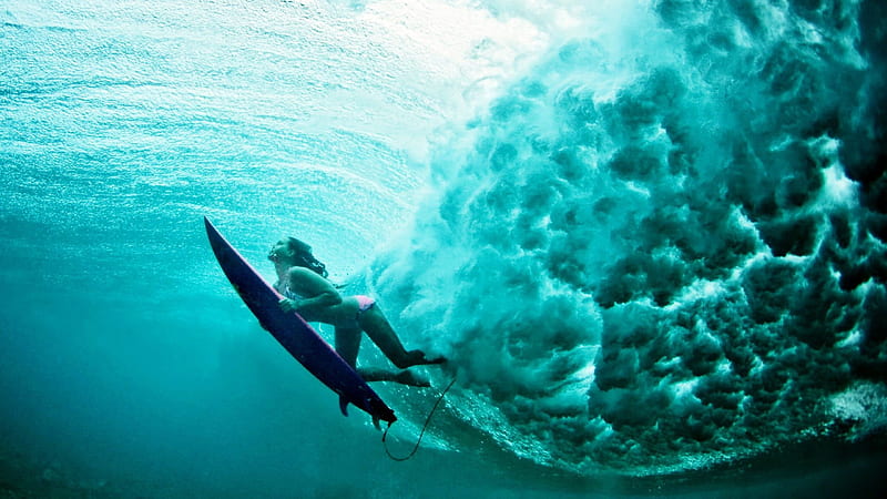 blue surfboard #women #water #underwater #surfing #sports #sea #waves K # # #. Wind surfing graphy, Surfing, Kite surfing, Woman Surfing, HD wallpaper