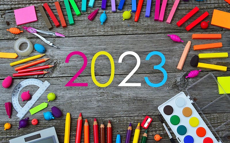 Happy New Year!, colors, , 2023, new year, HD wallpaper