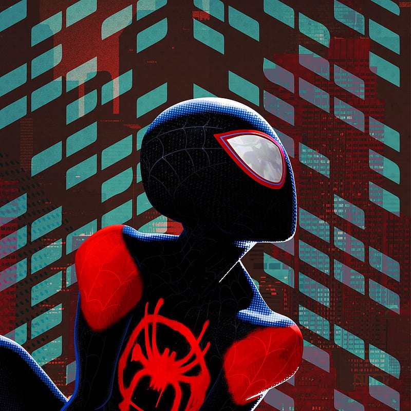 Miles Morales, Black Suit, Spider Man: Into The Spider Verse, Ipad Air, Ipad  Air 2, HD phone wallpaper | Peakpx
