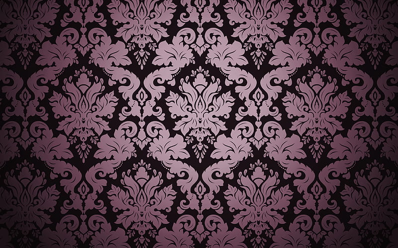 Damask floral texture, purple damask background, floral texture, vintage  background, HD wallpaper | Peakpx