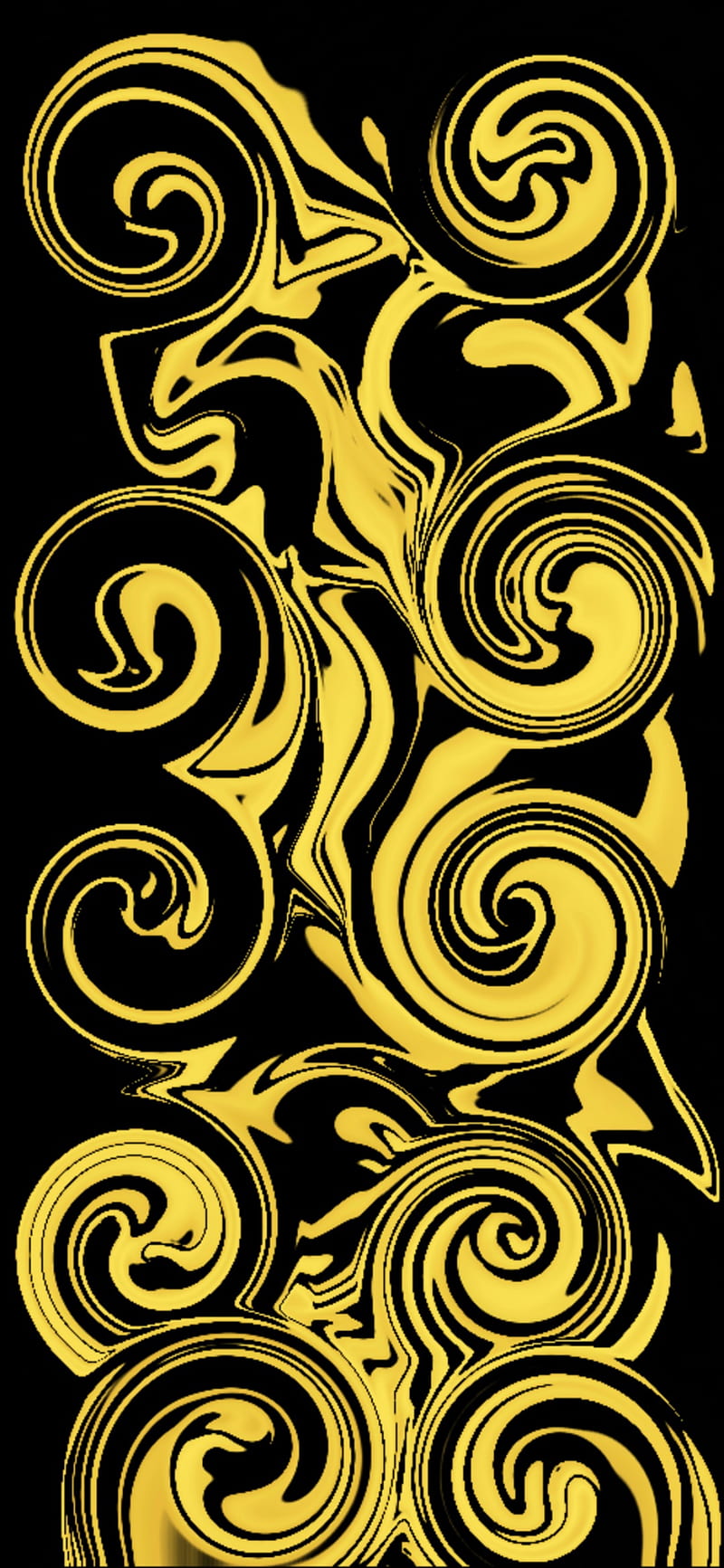 Golden Black, designs, monster, new, skull, swirl, tattoo, whirl, HD phone wallpaper
