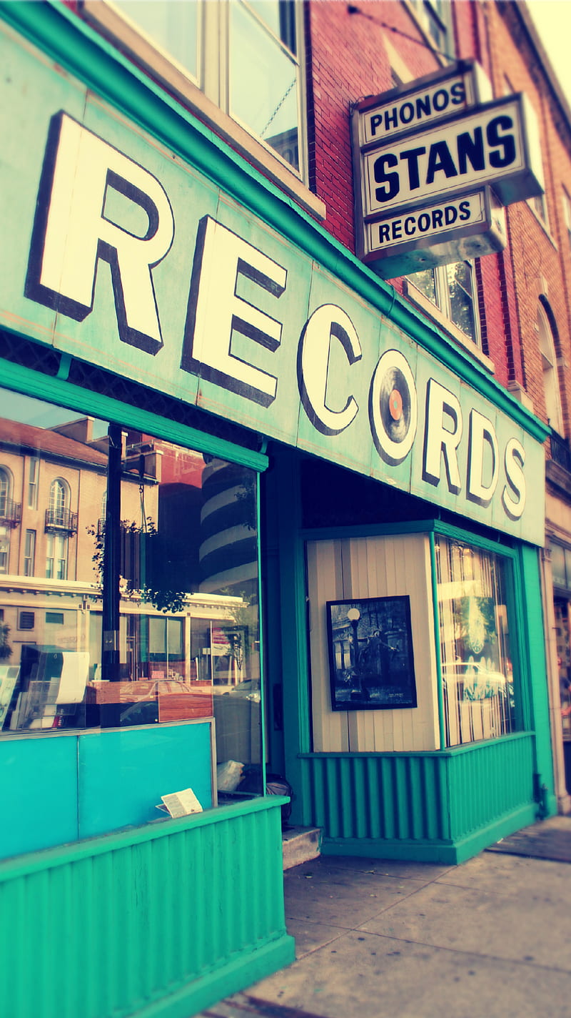 Old Record Shop, 17602, lancaster, pa, pennsylvania, record, records, vintage, HD phone wallpaper