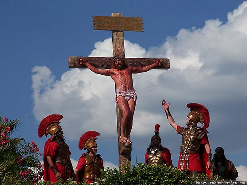 Jesus crucified in the cross, jesus, savior, redemption, passion, cross, crist, god, HD wallpaper