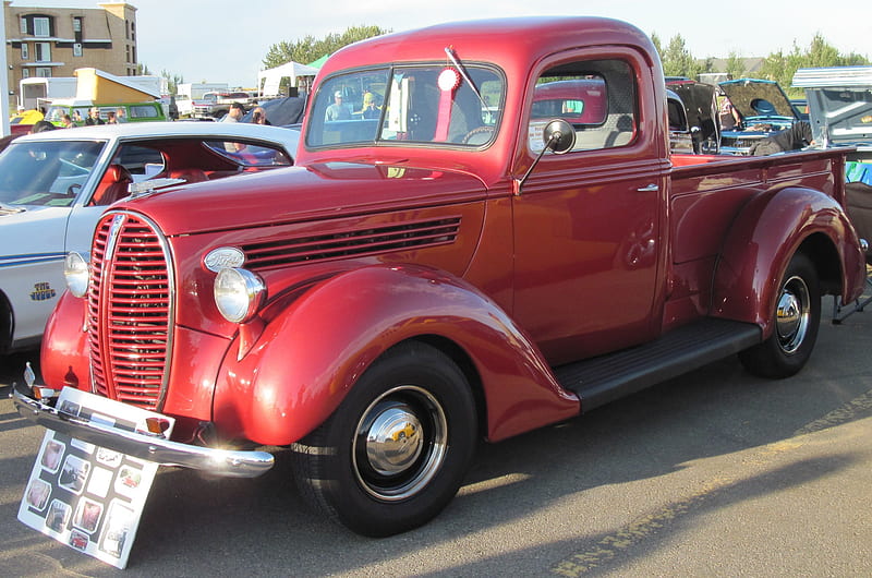 1920x1080px, 1080P free download | 1938 Ford Truck, red, Ford, graphy ...