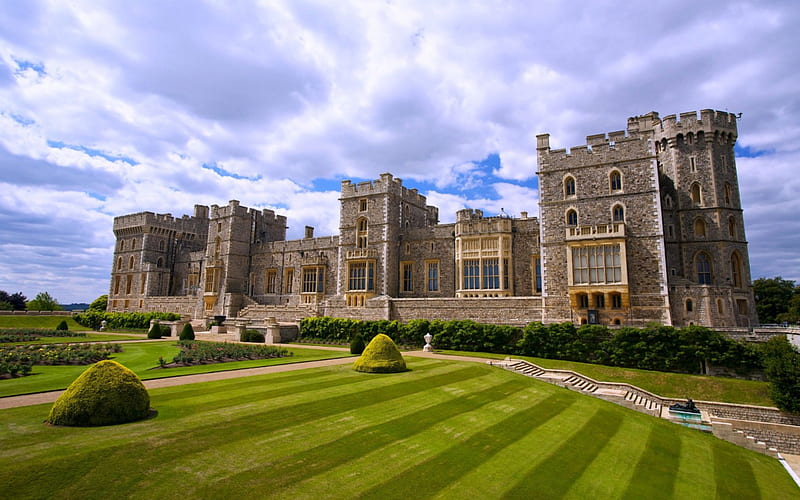 The Queen's Home ~ Windsor Castle, Windsor, Castle, Medieval, England, HD wallpaper