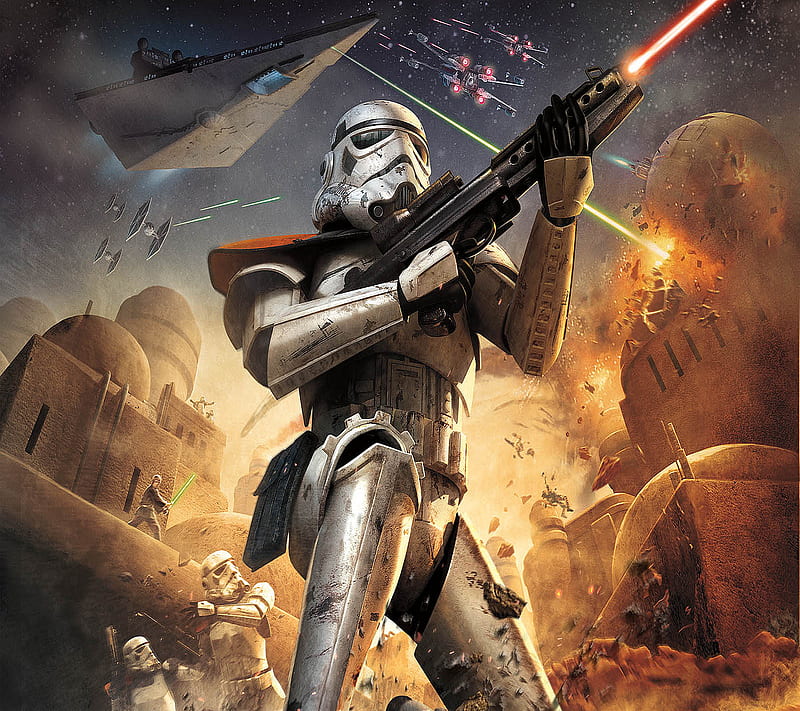 storm troopers, fantasy, games, movie, sci-fi, space, star wars, HD wallpaper
