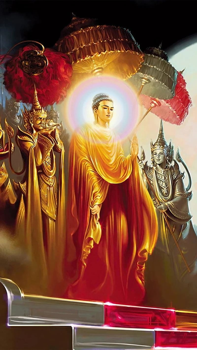 Gautam Buddha Ka, Lord Buddha, siddhartha gautama, animated, HD phone wallpaper
