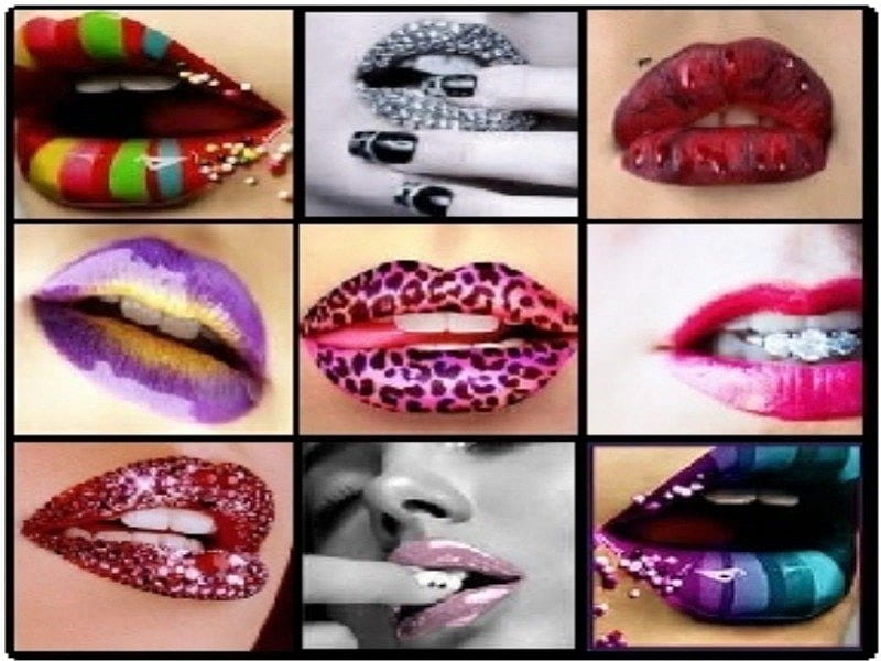 Sexy Lips, sensual, colours, lips, woman, kissable, HD wallpaper