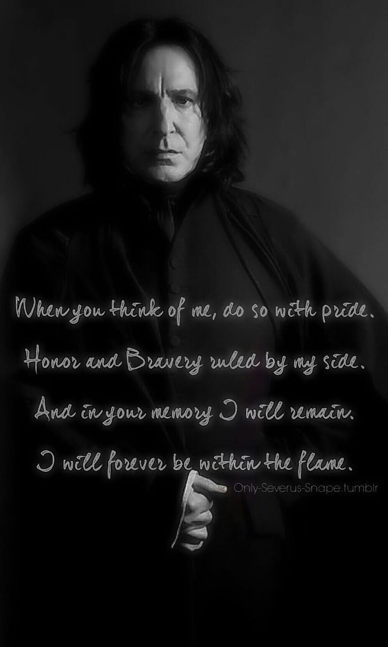 Severus Snape, black, love, HD phone wallpaper