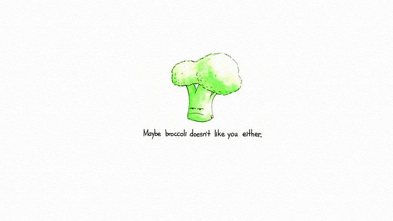 Broccoli, likes you, fruit, veg, HD wallpaper