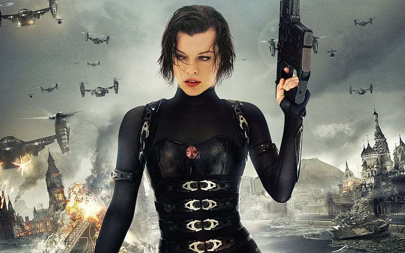 Milla Jovovich, Milla Jovovich In Resident Evil 5, Pretty, Anime, Sexy, bonito, Wonderful, Hot, HD wallpaper