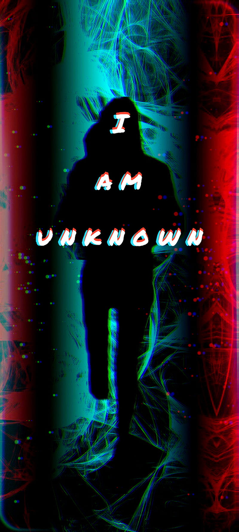 I Am Unknown Anime Black Blue Cool Glitch Me New Red Shadow Three Hd Mobile Wallpaper Peakpx