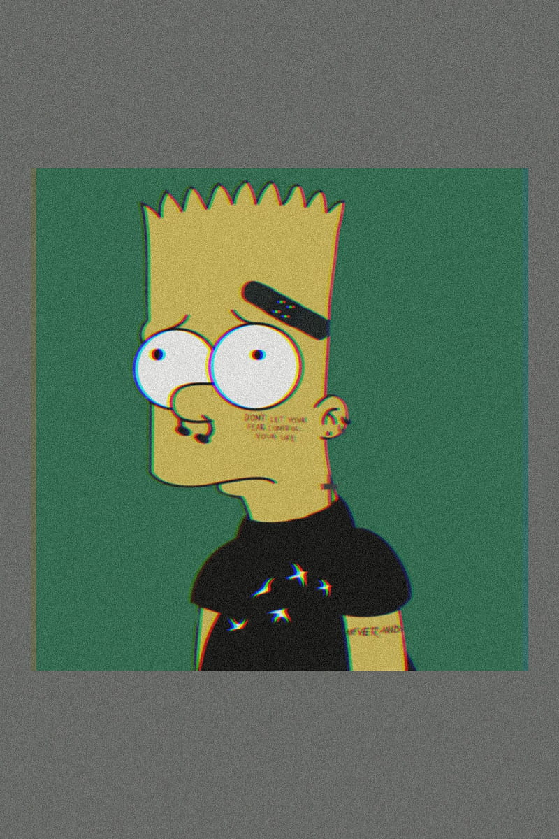 bartsimpson #simpsons #bartsad #sad #bad #aesthetic - Cartoon, HD