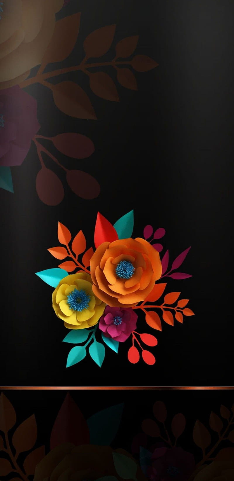 Paper Flowers, colourful, HD phone wallpaper