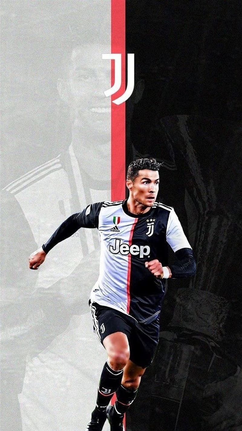 Cristiano Ronaldo In Juventus, cristiano ronaldo, juventus, team, running, footballer, HD phone wallpaper