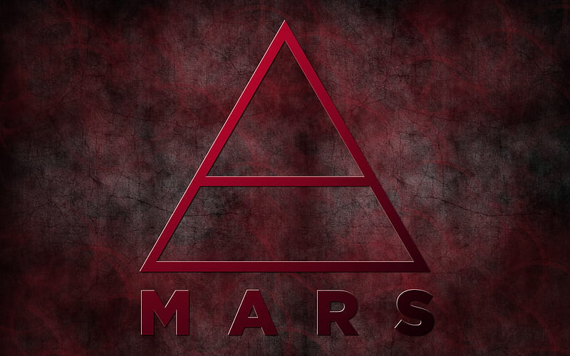 Mars, bands, music, symbols, echelon, 30 seconds to mars, jared leto, triad, HD wallpaper