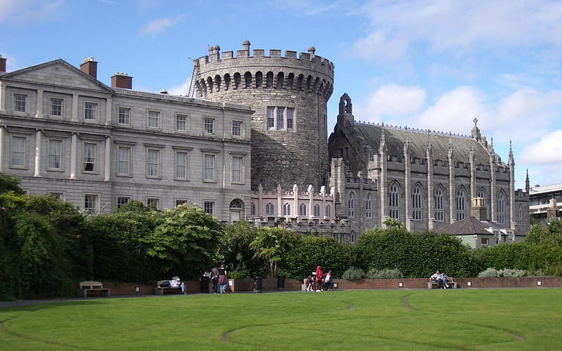 Castles in ireland, Dublin castle, Dublin ireland, HD wallpaper