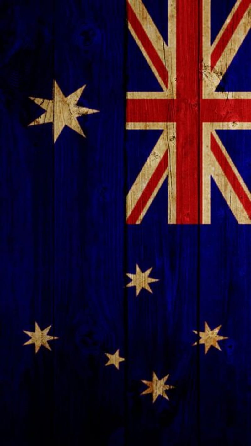 Australian Wood Flag, australia, australias, britain, british, HD phone wallpaper