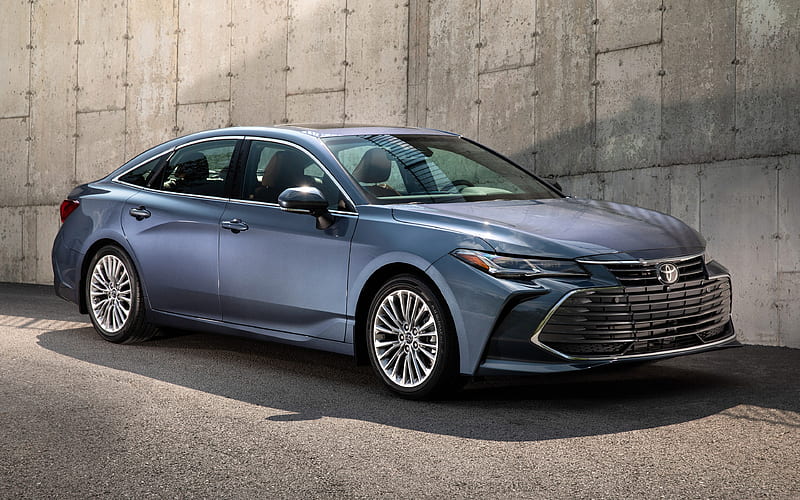 Toyota Avalon, 2019, Limited exterior, luxury sedan, front view, new blue Avalon, business class, Japanese cars, Toyota, HD wallpaper