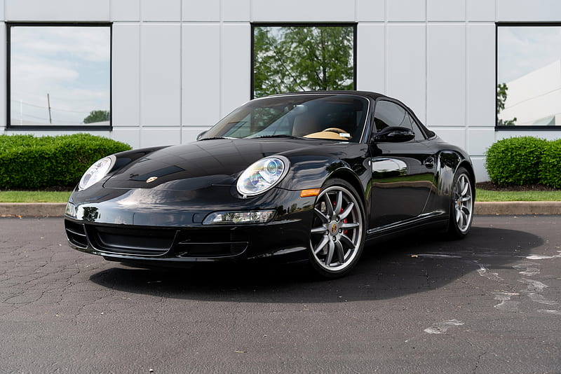 Porsche, Porsche 911 Carrera 4S, Black Car, Car, Convertible, Sport Car, HD wallpaper