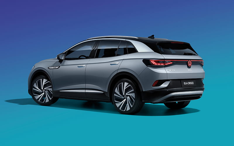 Volkswagen ID4 Crozz Prime, 2020, exterior, rear view, silver crossover ...